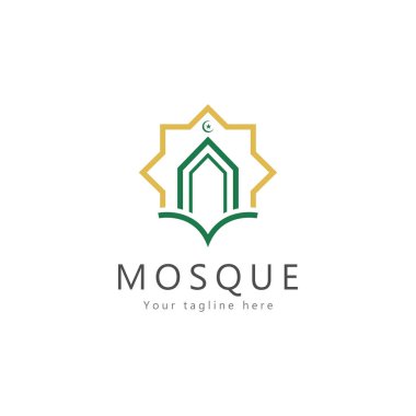 Cami logosu tasarım vektör amblemi tasarım yaratıcı sembol simgesi