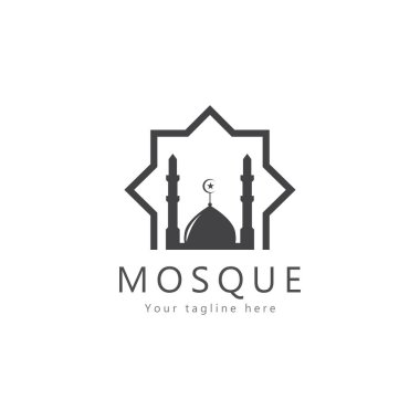 Cami logosu tasarım vektör amblemi tasarım yaratıcı sembol simgesi