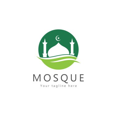 Cami logosu tasarım vektör amblemi tasarım yaratıcı sembol simgesi