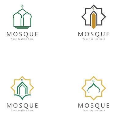 Cami logosu tasarım vektör amblemi tasarım yaratıcı sembol simgesi