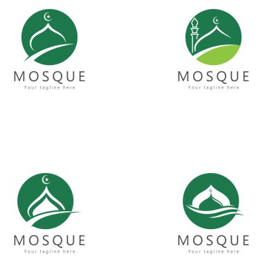 Cami logosu tasarım vektör amblemi tasarım yaratıcı sembol simgesi