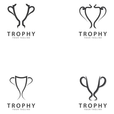 kupa logo vektör illüstrasyonu ödüllü logo şablonu
