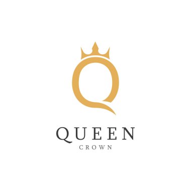 Kraliçe sembolü için q Crown logosu
