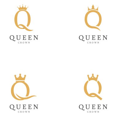 Kraliçe sembolü için q Crown logosu