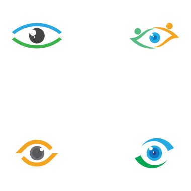 Marka Kimliği Kurumsal Göz Bakımı vektör logosu tasarımı