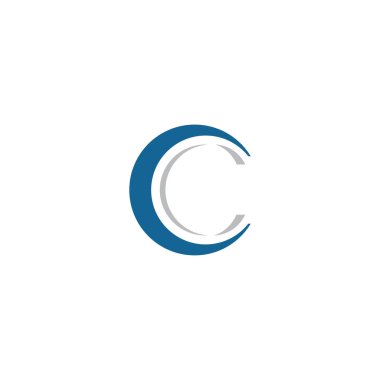 C Harfi Logo Şablon Tasarımı