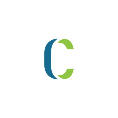 C Harfi Logo Şablon Tasarımı