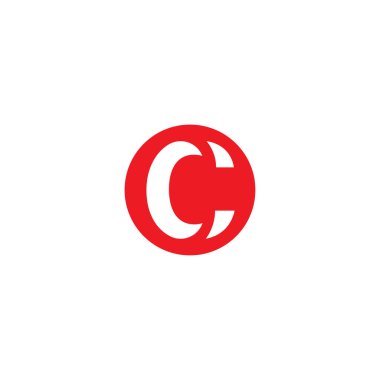 C Harfi Logo Şablon Tasarımı