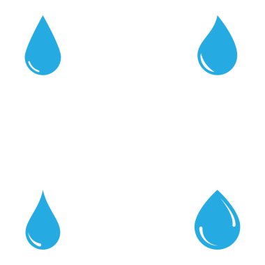 su damlası ikon vektörü