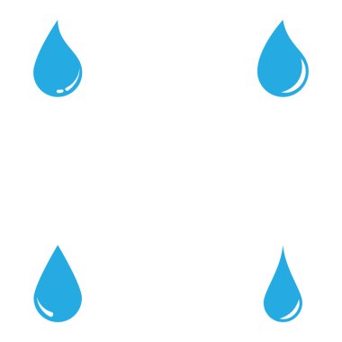 su damlası ikon vektörü