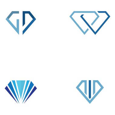 Elmas logo vektör şablonu