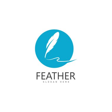 Tüy Logo Vektör Şablonu Sembolü