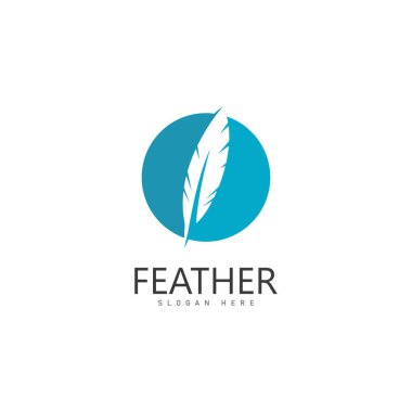 Tüy Logo Vektör Şablonu Sembolü