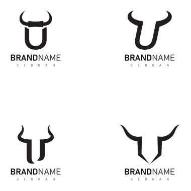 Boğa tasarım logosu ve sembol simgesi