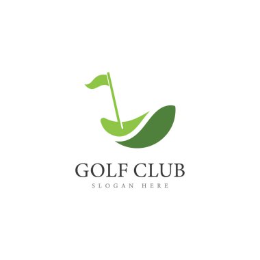 Golf Logo Şablonu vektör çizim simgesi tasarımı