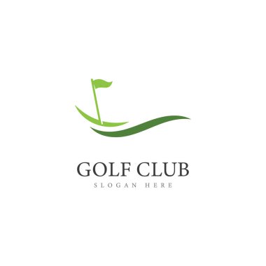 Golf Logo Şablonu vektör çizim simgesi tasarımı