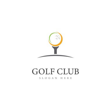Golf Logo Şablonu vektör çizim simgesi tasarımı