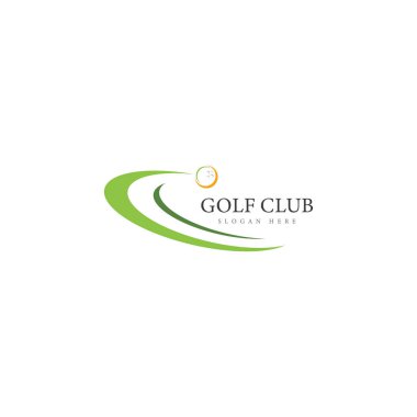 Golf Logo Şablonu vektör çizim simgesi tasarımı