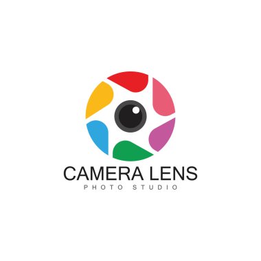 kamera lens sembolü vektör resimleri