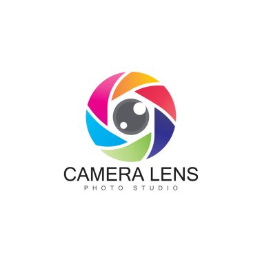 kamera lens sembolü vektör resimleri