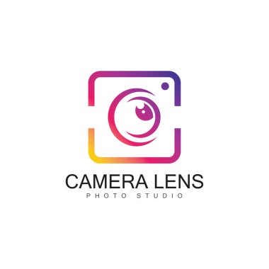 kamera lens sembolü vektör resimleri