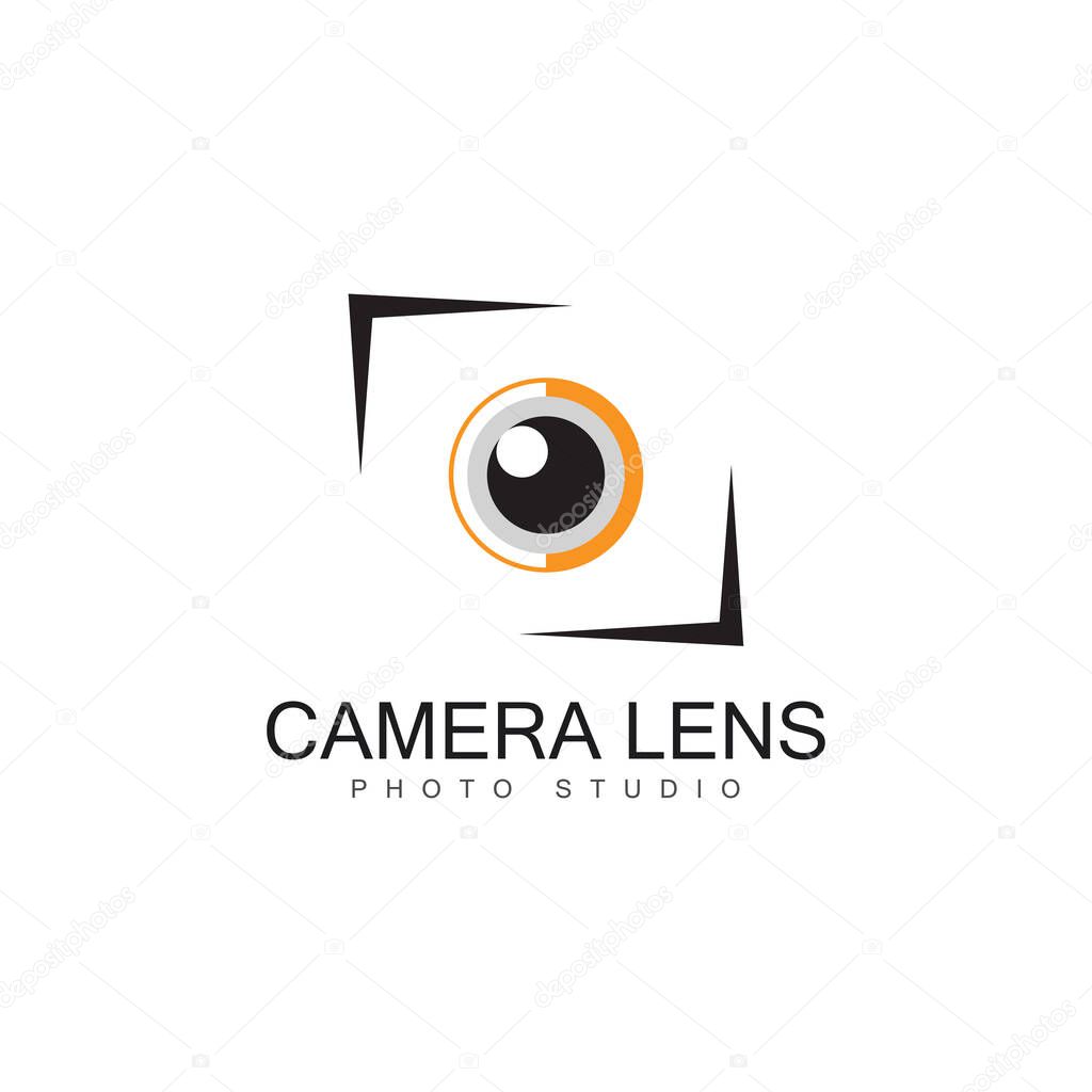Camera lens symbol vector images