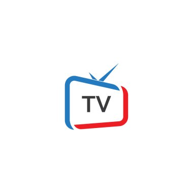 TV ya da televizyon logo vektörü vektörü