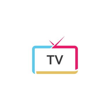 TV ya da televizyon logo vektörü vektörü