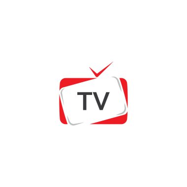 TV ya da televizyon logo vektörü vektörü
