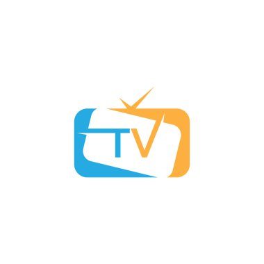 TV ya da televizyon logo vektörü vektörü