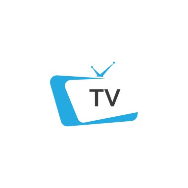 TV ya da televizyon logo vektörü vektörü
