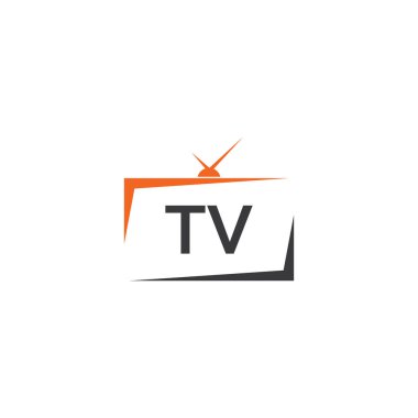 TV ya da televizyon logo vektörü vektörü