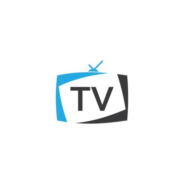 TV ya da televizyon logo vektörü vektörü