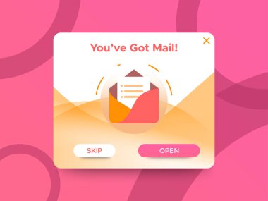 Modern newsletter pop up banner design, themes and template. Professional web design, full set of elements. User-friendly design materials.