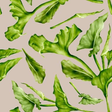 watercolor white calla lily flower floral seamless pattern