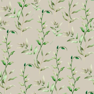 Yaprakları suluboya süsü olan zarif çiçek desenli.