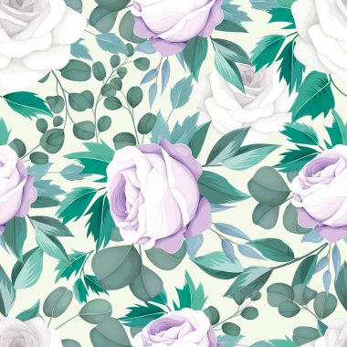 Çiçeksiz desenli güzel bir el çizimi.