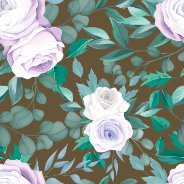 Çiçeksiz desenli güzel bir el çizimi.