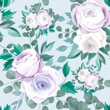 Çiçeksiz desenli güzel bir el çizimi.