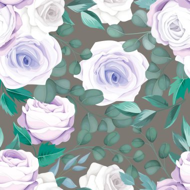 Çiçeksiz desenli güzel bir el çizimi.