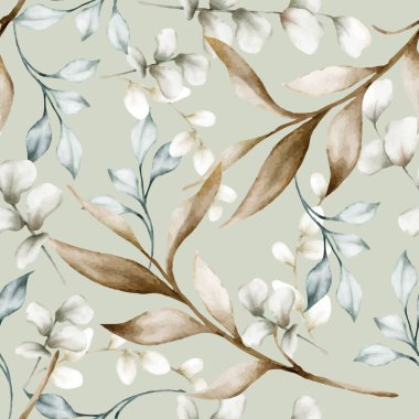 Zarif bağbozumu suluboya desensiz bırakır