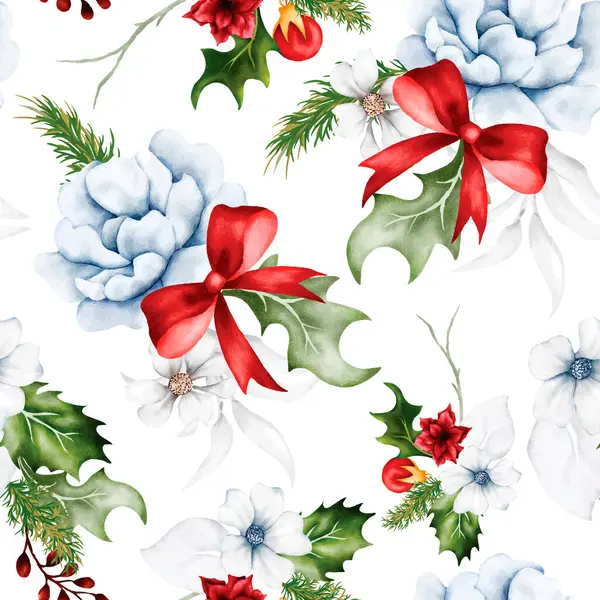 Güzel, pürüzsüz desenli çiçek ve Noel süsü
