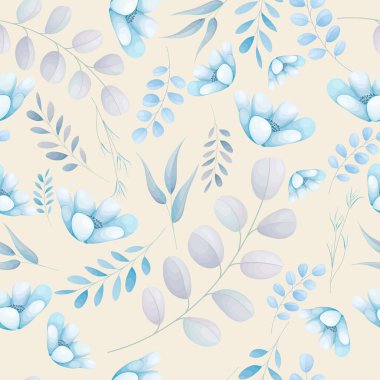 Güzel çiçekli el, pürüzsüz desen