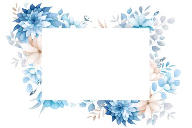 Güzel beyaz mavi ve bej renkli çiçek arkaplanı