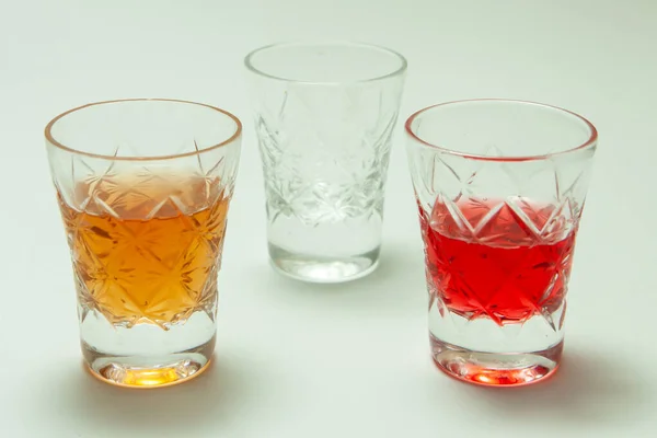 Glas Mit Alkoholischen Getränken — Stockfoto