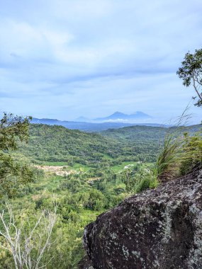 İsrail 'in kuzeyindeki dağların güzel manzarası.