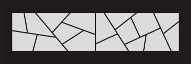 Resim veya fotoğraf çerçevesi kolaj düzeni soyut fotoğraf çerçeveleri ve dijital fotoğraf duvarı şablonu