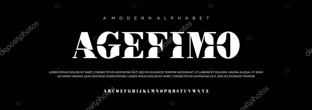 Alphabet letters font Elegant awesome