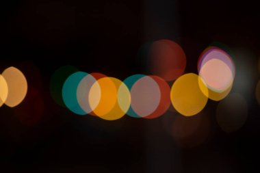 Şehirdeki Bokeh 'in arka planı