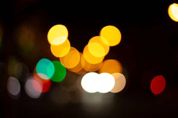 Background from bokeh in the city